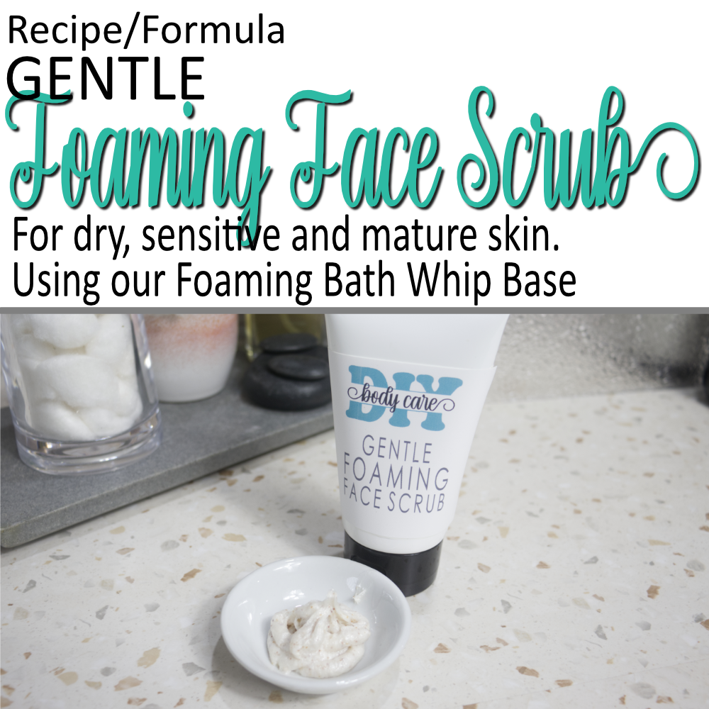 Gentle Foaming Face Scrub (using a premade-base)